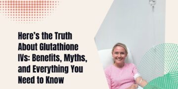 Dr Tara getting a glutathione IV drip