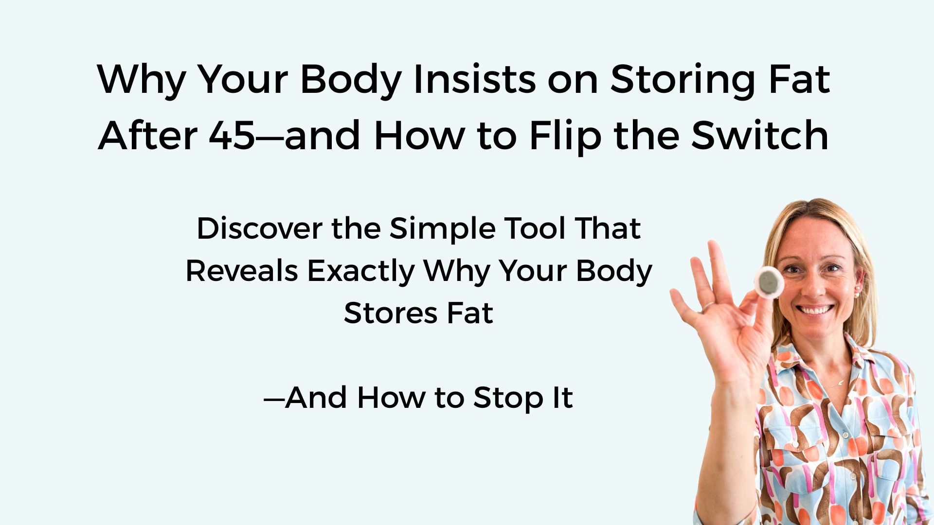 Dr TAra holding a CGM